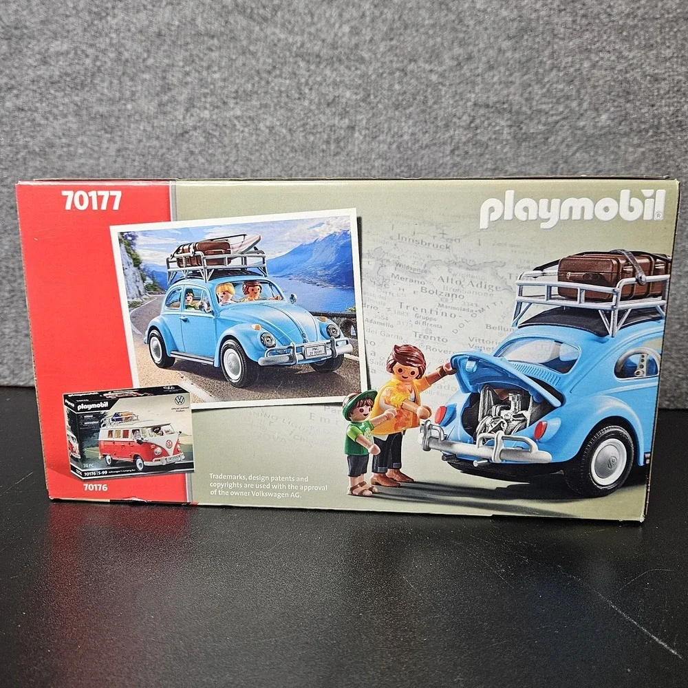 NEW Playmobil The Movie Volkswagen Beetle Blue‎ VW Bug 52 Piece #70177
